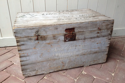 Oude, houten kist