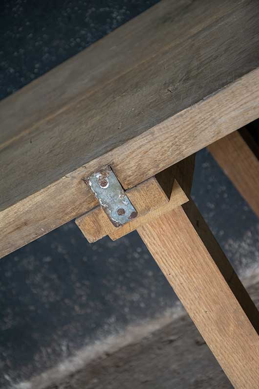 Landelijke houten salontafel