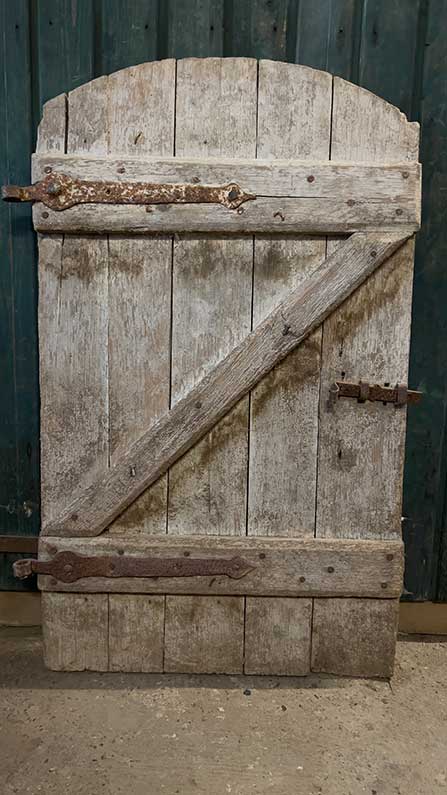 Oude houten staldeur, boerderijdeur